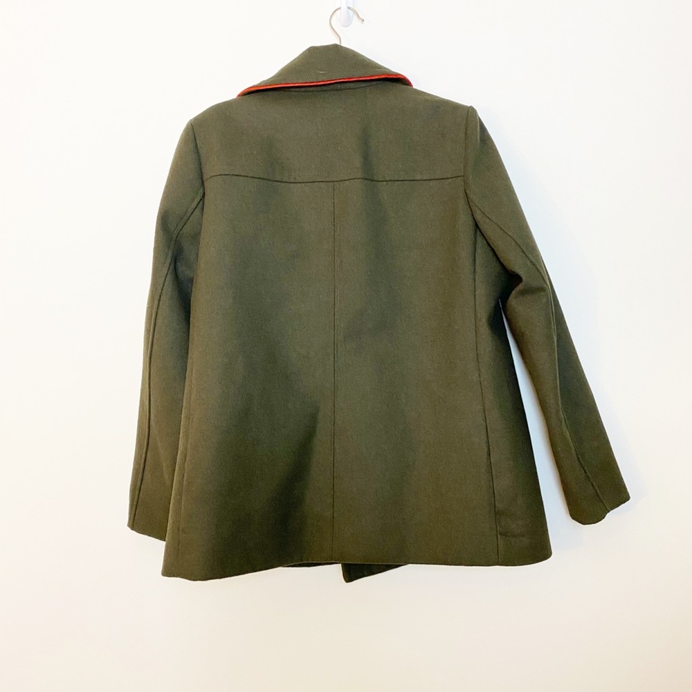 Express Gray Classic Structured Pea Coat Jacket - Picture 5 of 5